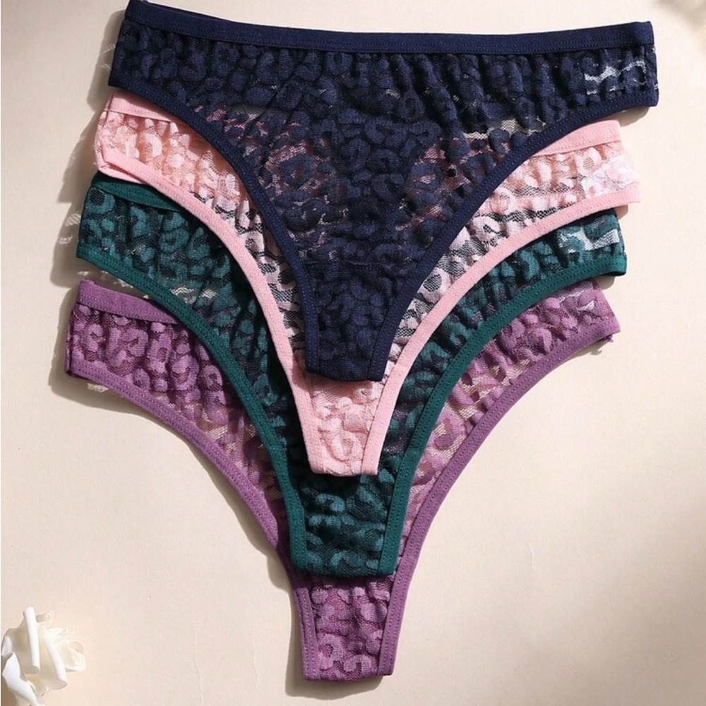 Leopard Spotlight Semi-Sheer Panty Set NEW 🏷️